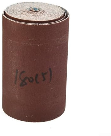 BlesConi Rollo de tela de esmeril de 5 m, grano 80-600, papel de lija para herramientas de molienda, 100 mm de ancho, paquete de 1