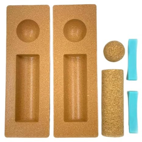 Jnchdghwa Set di Trainer per Equilibrio In Sughero, Rullo Yoga, Fascia per, Tavola per Equilibrio, Palla da Massaggio, Attrezzatura per Allenamento Yoga A