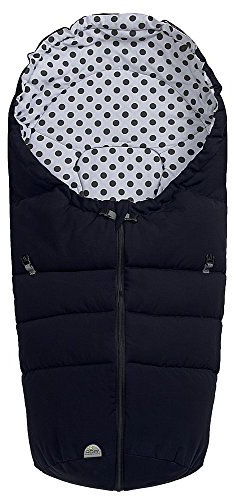 Odenwälder Fußsäckchen Dots 11484-2/0190 schwarz Koll. 16/17