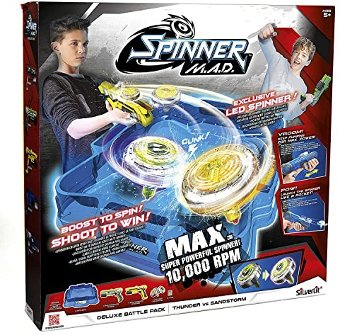 Silverlit Spinner M.A.D Deluxe Battle Pack: Thunder vs Sandstorm Yellow/Green 86311