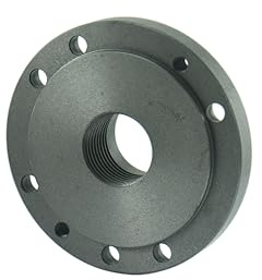 Shars 5 Fully Machined Threaded Back Plate 1-1/2-8 for 3 or 4 Jaw Self Center Chuck 202-6192 S