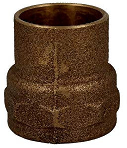 Rotguss-Lötfitting Übergangsmuffe 35 mm x 1 1/4 Zoll IG - Typ 4270G, DVGW