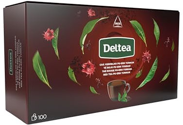 Deltea - Té Rojo Pu-Erh - 100 unidades