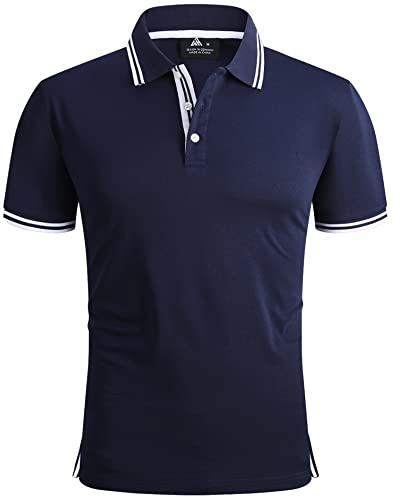 SwissWell Poloshirt Herren Kurzarm Atmungsaktiv Golf Tennis Sport Polo Shirts Sommer Freizeit T-Shirt