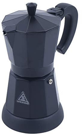 DDZcozy Elektrische Kaffeemaschine 300ml Espressokocher 6 Tassen Mokka Kanne Elektrischer Espresso-Kocher mit Separatem Boden