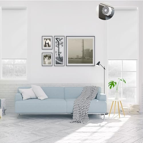 Fensterrollo innen Ohne Bohren Klemmfix 35 x 70 cm Einfache Installation Easyfix, Fenster rollos für innen Flexibler Seitenzug Easyfix für Wohnzimmer, Schlafzimmer, Weiß