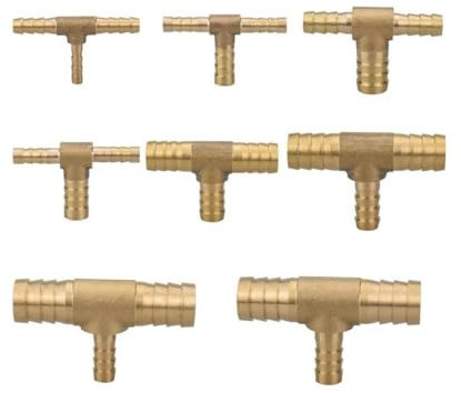 T-Anschluss, 4, 5, 6, 8, 10, 12, 14, 16, 19 mm (Color : Tee, Size : 4 4 4mm)