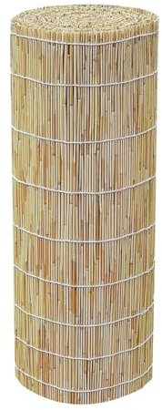 MObyat Bambus-Zaun Schilfrohrmatte 50cm 55cm 60cm 65cm 70cm 75cm Bambus Matten Outdoor Sichtschutzzaun Natürliches Material Sonnenschutz Gartensichtschutz Balkonsichtschutz Zaun