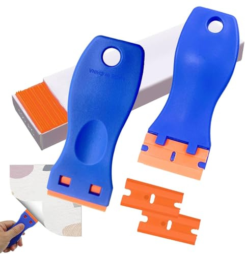 Grattoir de sol, outil de grattoir de verre | 2 pièces grattoir adhésif multifonctionnel, grattoir de sol avec outil de racloir, nettoyage rapide d'étiquettes pour