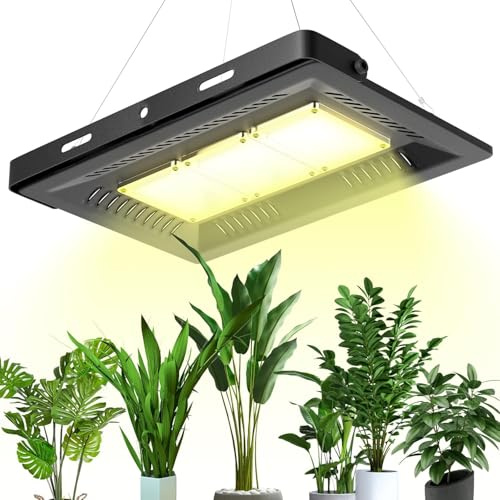 Relassy Lampe Horticole 150W, Lampe de Culture COB LED Spectre Complet, Lampe Plante Étanche IP67 pour Plantes Floraison Veg Semis Intérieur Extérieur