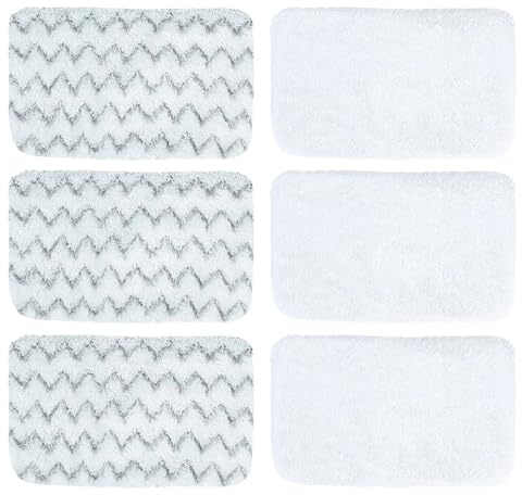 Nilnyvda 6 Pezzi for Scopa a Vapore Compatibile con Bissell PowerFresh Vac e Steam 2747A, 1132 1543 1632 1652 Symphony Serie aspirapolvere e Scopa a Vapore, Modello n. 1252