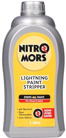 Nitromors Lightning Paint Stripper 1L, Powerful, Fast-Acting Paint Remover for Wood & Metal