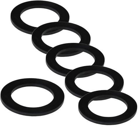 6PCS Sealing Ring for Kitchen Sink Filter, Flat Rubber Gasket for Drain Pipe, Gasket for Waste Pipe, 1.97-inch Drain Pipe, Siphon Pipe for Sink Odor Collector, 50mm Inclined Sliding Joint Rubber Ring
