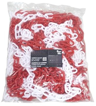 Kunststoffkette, 6 mm x 25 m, robust, ideal für den Baumarkt, aus Polypropylen, leicht und langlebig
