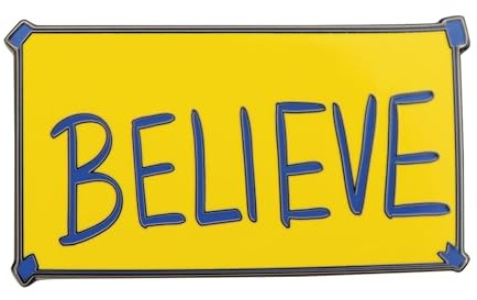 Ted Lasso “Believe” Limited Edition Pin Badge – Official Enamel Lapel Pin Inspired by Hit TV Series – Motivational Collectible for Fans, TV Lovers & Gift Buyers