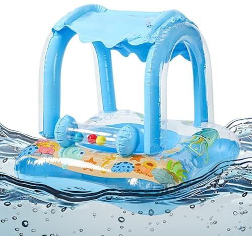 Aiuto gonfiabile per il nuoto per bambini con protezione solare, protezione solare per bambini