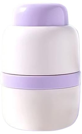 HAJHI Tablettenteiler Viertel/Hälfte Tablettenspalter Präzise Einstellbar Pillenteiler Versteckt Klinge Aufbewahrungsbox Für ältere Menschen Kinder(Purple)