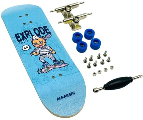 Ziennhu Fingerboard Spielzeug – professionelles Ahorn Doppelsprung?Mini Skateboard mit Kugellager Rädern | kreatives Finger?Skateboard DIY Set | ideal für Armband Herstellung Teppich Reparatur Hobbys