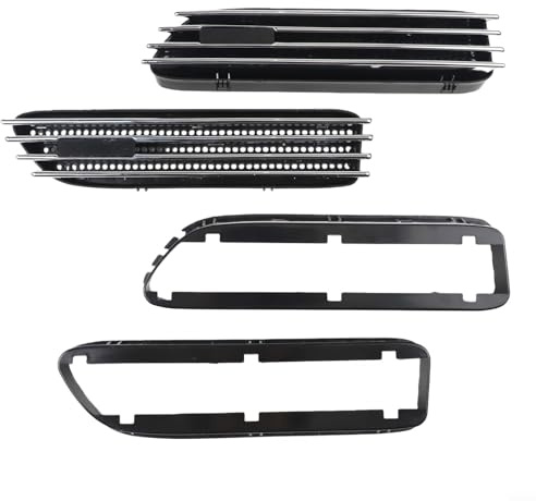 Für BMW E46 Für M3 2001-2006 Kotflügel-Seitenlüftungsgitter, Ersatzteil aus ABS für direkte Passform