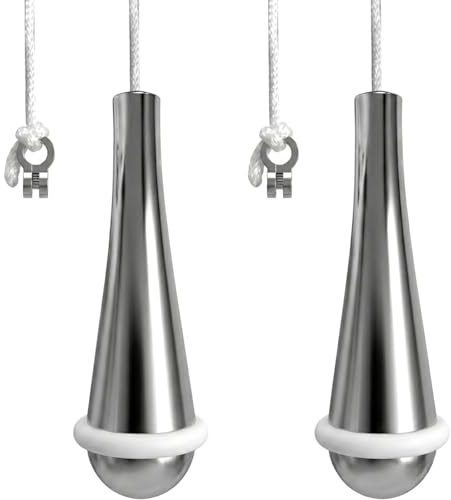 2 Pack Bathroom Light Pull Cord Handle, Teardrop Chrome Pull String Switch