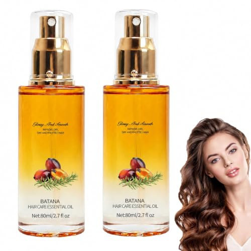 WQKQ Hair Oil Spray, Hair Treatment with Jojoba & Shea Butter, Repairing Conditioning Oil for Dry & Curly Hair, Scented Hair Oil Perfume Spray for Women & Men，2