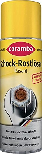 Caramba Express Schock Rostlöser (250 ml) Rostlöser Spray vereist und löst Rost in Sekunden säure- und silikonfreier Rostentferner mit Rost-Schockformel