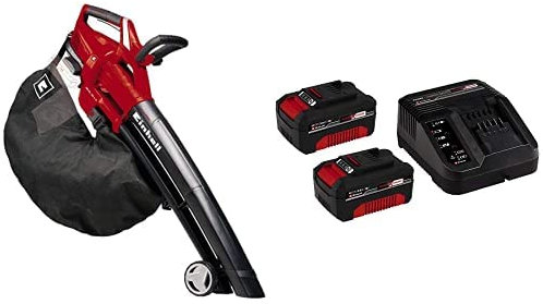 Einhell Aspirateur-Souffleur sans Fil GE-CL 36 Li E Solo - Système Power X-Change (2x18 V, Sac de Ramassage 45 l, 2 Grandes roulettes de Guidage) - Version Kit Libre avec Batterie et Chargeur