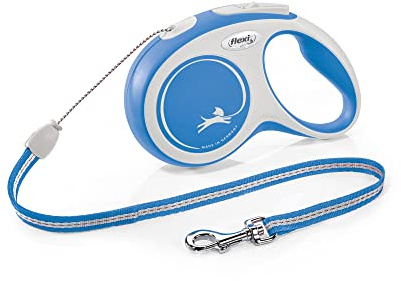 flexi Rollleine New Comfort - S - Seil 8 m, blau