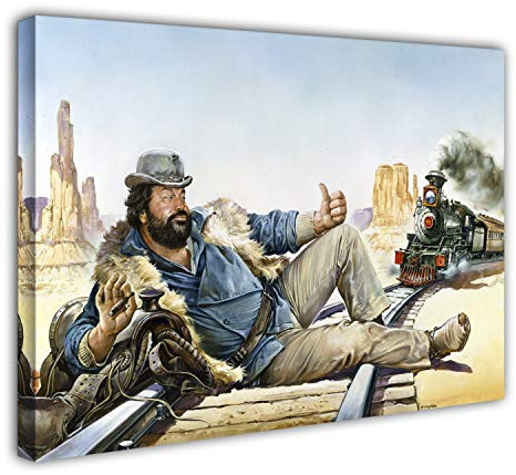 Bud Spencer - Eine Faust geht nach Westen - Leinwand (75x50cm)
