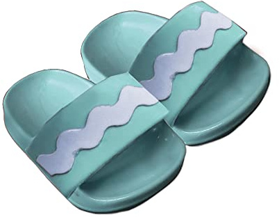 Heless 2007 - Bade-Schuhe für Puppen, trendige Badeschlappen in Mint, Größe 38 - 45 cm
