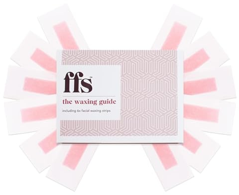 FFS Beauty Facial Hair Removal & Bikini Wax Strips (12 Pack) - Wax for Face, Eyebrow Wax Strips, Upper Lip Hair Remover, Cold Wax Hair Removal, Hair Removal Pads & Sensitive Skin Facial Waxing Strips