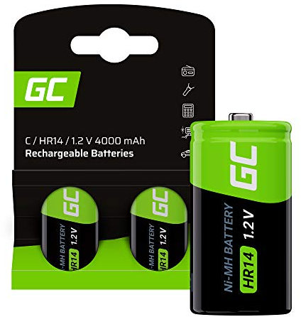 PILAS RECARGABLES GREENCELL HR14 1.2V 4000 MAH (2 PCS)