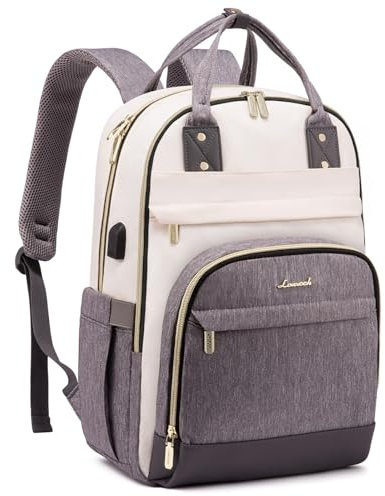 LOVEVOOK Rucksack Damen Laptop Rucksack 17 Zoll Schulrucksack Mädchen Teenager Wasserdicht Schultasche Jungen Backpack Anti-Diebstahl School Bag für Schule Reise Arbeit Leicht