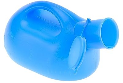 Healvian Urinflasche Für Männer Aus Pe-material Tragbar Für Außenbereich Mit Abdeckung Als Notfalltoilette Trapezförmiger Ausguss Für Verschiedene Flaschen Ergonomischer Griff Für Angenehme