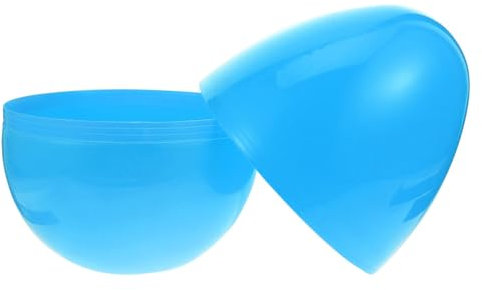 Alipis Jumbo Fillable Easter Eggs, Plastic Easter Eggs Empty Fillable Large Easter Eggs Storage Box Easter Container Candy Holder for Easter Egg Hunt Surprise Blue