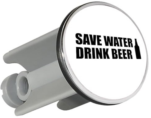 Huuraa Waschbeckenstöpsel Save Water Drink Beer Bierflasche Geschenk