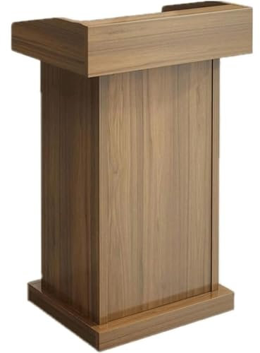 WSSDMFF Einfache Rednerpulte mit Podium und 2 offenen Kanzeln, Konferenzdebattenständer für das Auditorium der Kirche, Büro, Schule
