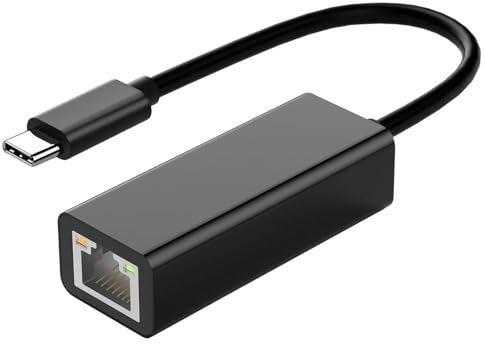 Adaptateur Ethernet USB - Adaptateur de Fil Gigabit LAN sans Pilote, réseau Portable Haut débit 1 Gbit/s | Conception en Aluminium Durable et Durable, Adaptateur Ethernet USB Pro et Autres a