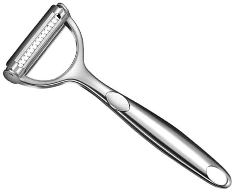 HORJOR 3-in-1 Vegetable Peeler,Y Swivel Multi-Functional Stainless Steel Peeler with Julienne Slicer for Fruits and Vegetables
