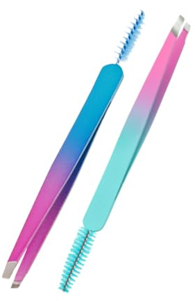 OATIPHO 2 pinze in acciaio inox pinza sopracciglio professionale strumenti sopracciglio per donna