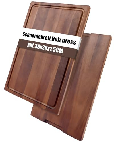 2 tablas de cortar de madera grandes