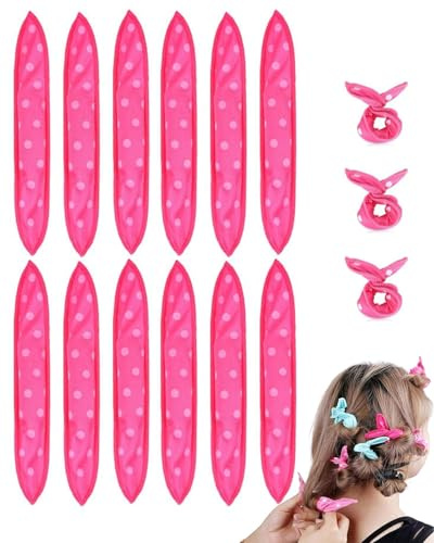 FUGLUS 12 Rulli per Capelli,bigodini per dormire,bigodini morbidi per dormire, bigodini in schiuma senza calore per capelli lunghi e medi, bigodini in spugna morbida per dormire per bambini e donne