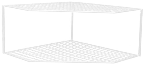 ELAYARD Pot Rack Kitchen Pan Organizer Double Tiered Corner Shelf Stand Table Top Organizer Draining Pan Rack