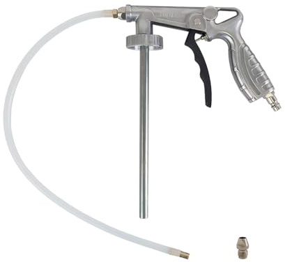 Druckluft Unterbodenschutzpistole Hohlraumpistole Betriebsdruck 4-6 bar mit Schlauch Spritzpistole für Unterbodenschutz + Hohlraumversiegelung TRUTZHOLM
