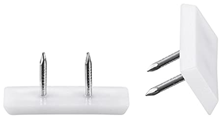 sourcing map 20Stk. Möbelfüße Nagel viereckig Stuhl Tischbein Schutz Pad 31mm x 12mm Weiß