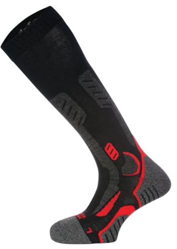 WüRTH MODYF Chaussettes de travail hiver montantes noires/rouges - Taille 42-44