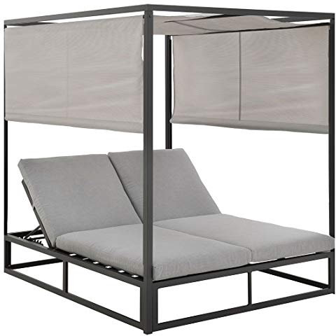 OUTLIV. Anzio Daybed, 162x200x202cm, verstellbar, Anthrazit/Grau