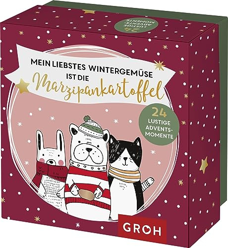 Mein liebstes Wintergemüse ist die Marzipankartoffel: 24 lustige Adventsmomente | Kleiner Adventskalender in hochwertiger Box | Mit Tipps, Rezepten und DIY-Ideen