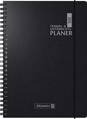 Brunnen Schülerkalender Lehrer-Sortiment 2022/2023 Überformat A4: 23 x 29,7 cm schwarz: 2 Seiten = 1 Woche, 1075761903