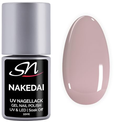 SN Nageldesign Nakedai UV Nagellack nude beige Gellack UV LED Gel soak off Farbgel Nails 10ml SN219